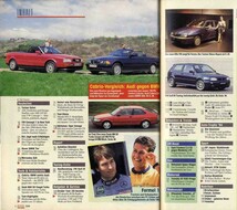 【d1292】94.4.29 Nr.10 AUTO ZEITUNG／トリノショー、アウディカブリオレ 2.6E/BMW 320iカブリオ、VWビートルカブリオ、..._画像2