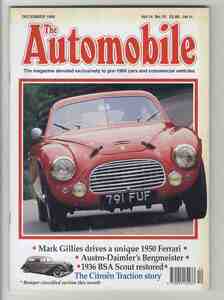 【d1305】96.12 The Automobile Vol.14 No.10／1950フェラーリ195S、1936 BSAスカウト、シトロエン・トラクシオン・ストーリー、...