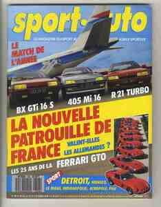 【d1358】87.7 sport・auto №306／F1モナコGP、F1デトロイト、ルノー21 2L. ターボ/プジョー405 Mi16/シトロエンBX GTi 16S、...