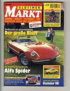 【d1230】96/Heft 4 OLDTIMER MARKT／アルファスパイダー 1966-1982、DKW F102、トヨタセリカ、モトモリーニ、...