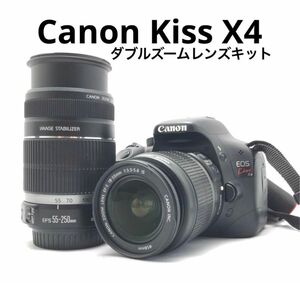 Canon EOS kiss x4 ダブルレンズセット♪安心フルセット♪