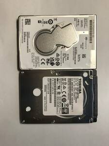 中古パーツ 2.5 インチ SATA 内蔵ハードディスク 厚さ7mm 500GB HDD 5400RPM 2台セット売り 正常品 500(5400)-17