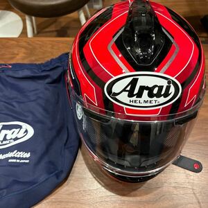 **Arai VECTOR-X PLACE 57.58cm sizeM**PINLOCK装着