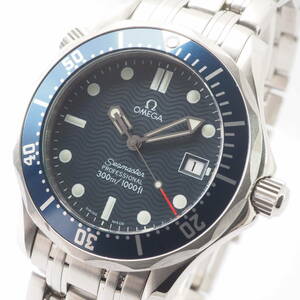 オメガ シーマスター プロフェッショナル 300m Ref,196.1522 Cal,1538 OMEGA Seamaster デイト クォーツ 紺 メンズ 腕時計[56821687-BS5