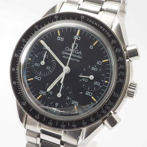 オメガ スピードマスター オートマチック Ref,175.0032.1 Cal,1141 OMEGA Speedmaster クロノグラフ 自動巻 黒 メンズ腕時計[54765338-BO2