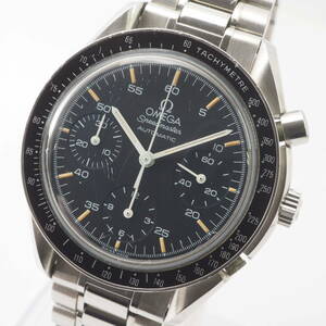 オメガ スピードマスター オートマチック Ref,175.0032 Cal,1140 OMEGA Speedmaster クロノグラフ 自動巻 黒 メンズ 腕時計[53164047-BF4