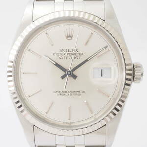 ロレックス オイスターパーペチュアル デイトジャスト Ref,16014 ROLEX OYSTER DATEJUST Cal,3035 自動巻 メンズ 男性 腕時計[R261122-BF2