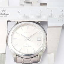 [希少品]セイコー グランドセイコー SBGX005 9F62-0A10 SEIKO Grand Seiko デイト クォーツ シルバー獅子マーク メンズ 腕時計[870107-BS3_画像5