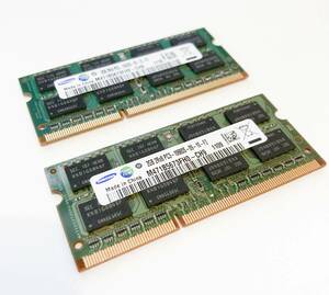 Apple純正メモリ SAMSUNG 4GB (2GB x 2) PC3-10600S M471B5673FH0-CH9 SO-DIMM / ノートPC用メモリ RAM / 都市鉱山