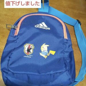 【中古】adidasピカチュウ×JFA キッズボディーバッグ