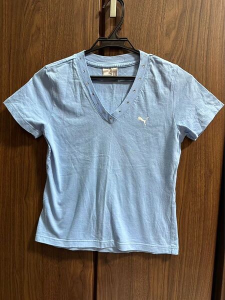 PUMA プーマ Tシャツ L 中古 古着 半袖Tシャツ