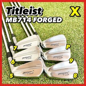 名器！Titleist タイトリスト MB714 FORGED 6本 5-P　DG ダイナミックゴールド CPT　X100