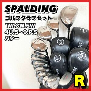 初心者おすすめ！SPALDING スポルディングメンズゴルフクラブセット 豪華12本 やさしい