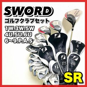 初心者おすすめ！やさしい　SWORD スウォード　メンズ　ゴルフクラブセット　豪華13本