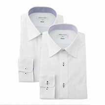 [オリヒカ] 長袖ワイシャツ2枚セット 形態安定 抗菌防臭機能付き オールシーズン メンズ 3L(首回り45cm裄丈87cm)_画像1