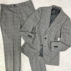 【極美品】コムサメン COMME CA MEN グレンチェック セットアップスーツ