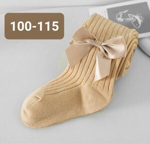【人気商品SALE】100-115 キッズタイツ リボン レギンス 靴下 入園 入学 女の子 フォーマル ファッション