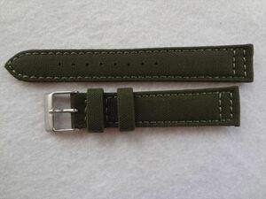  wristwatch band 18mm green ko-te.laCORDURA( nylon .. durability, strength equipped ) belt green color green Hadley Roma