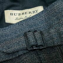 ☆☆ BU1/46 新品!正規32万 イタリア製 秋冬 BURBERRY LONDON ENGLAND バーバリー ヘリンボーンスーツ　ツイード調　総裏　ベルトレス_画像9