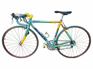 Bianchi 7000 ビアンキ ロードバイク サイクリング 水色 黄色 コレクション 車体 本体 自転車 部品取り 修理 ジャンク 店頭引取可