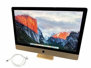 美品 Apple アップル iMac Retina 5K 27-inch Late 2015 Core i7 6700K 32GB 2TB Radeon R9 M395X 一体型PC デスクトップ アイマック 本体