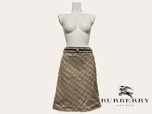 Burberry バーバリー スカート レディース ブラウン チェック FX553-103 ファッション ブランド 女性用 洋服 サイズ38 お洒落 本体