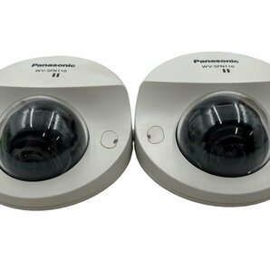 美品 Panasonic ネットワークカメラ MOSセンサー搭載 屋内用 天井設置 防犯カメラ WV-SFN110 2個セット パナソニック 監視カメラ 本体の画像2