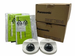 美品 Panasonic ネットワークカメラ MOSセンサー搭載 屋内用 天井設置 防犯カメラ WV-SFN110 2個セット パナソニック 監視カメラ 本体