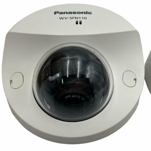 美品 Panasonic ネットワークカメラ MOSセンサー搭載 屋内用 天井設置 防犯カメラ WV-SFN110 2個セット パナソニック 本体 監視カメラの画像7