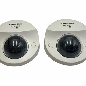 美品 Panasonic ネットワークカメラ MOSセンサー搭載 屋内用 天井設置 防犯カメラ WV-SFN110 2個セット パナソニック 本体 監視カメラの画像2