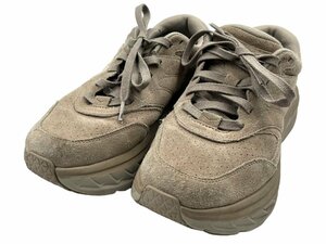 美品 HOKA ONE ONE ホカ オネオネ BONDI L SUEDE 1122572 ボンダイ エル スエード スニーカー ベージュ メンズ 27.5cm 本体 靴 男性