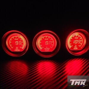 GW special sale 52mm red blue LED 3 scale meter set boost controller water temperature gage oil temperature gauge oil pressure gauge additional meter 86 ZN6 Z33 Z34 AP EK ZZT DC5 S14 ZC32S