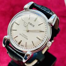 １円出品★ORIS/オリス★【ジャンク品】超美品/ヴィンテージ/スイス/ 17J/メンズ腕時計/アンティーク/機械式手巻き/アナログ/ステンレス_画像9