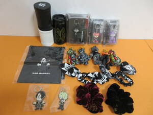 033)the Gazette ガゼット グッズまとめ RAD MARKET/BLACK MORAL/ベアキーホルダー/キーホルダー/シュシュ/タンブラー 等 未開封有 現状品