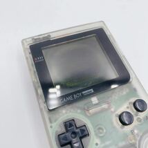 【1円～】 美品 GB ゲームボーイ ポケット クリア スケルトン 透明 グリコ 限定色 MADE IN JAPAN 動作確認済み GAMEBOY Pocket MGB-001_画像10