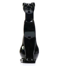 バカラ (BACCARAT) 大型 ブラッククリスタルガラス製 フィギュリン 16cm 漆黒の猫 置物 フィギュア オーナメント エジプシャンキャット_画像2