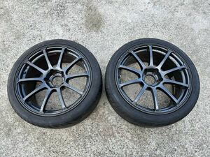 【希少！】美品　ヨコハマ　ADVAN RS 18インチ 9j＋35 114.3 5穴 2本フェデラル595RS-R245 40 18 付き