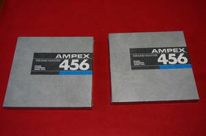 ［未使用品］AMPEX アンペックス　GRAND MASTER 456　オープンリールテープ　２個セット　元箱付き