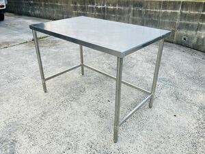 H67* working bench * made of stainless steel business use W1200×D750×H850mm stainless steel working bench kitchen table kitchen equipment gas-stove kitchen kitchen equipment store 