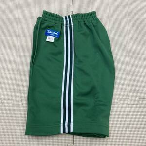 SS-GW150 new goods [Sneed Sanwa] shorts size 150 / green / white line / jersey / short bread / sport wear / gym uniform / gym uniform / elementary school student / junior high school student 