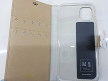 TIN★☆在庫あり32　iPhone11　手帳型ケース ベージュ　茶系　猫　iP19_61-COT05 Beige 新品未使用　3-10-5_画像6
