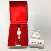 marie claire マリクレール　RP1S－R0　クォーツ　腕時計　花柄　稼働品_画像6