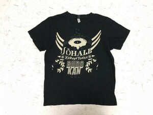 吉井和哉 YOSHII JO-HALL 2009 YOSHII BUDOKAN 2008 ライブ 半袖Tシャツ レディース コットン100% S 黒 THE YELLOW MONKEY