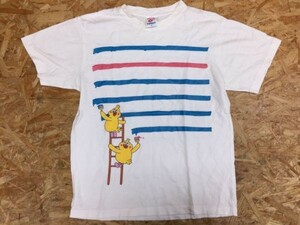 HAVE A NICE D! Poinco ポインコ ドコモ docomo dポイント キャラクター ボーダー半袖Tシャツ メンズ バックプリント有 S 白