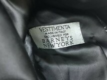 ITALY製 VESTIMENTA バーニーズニューヨーク Barneys New York 別注 トラッド ネップ ツイード ウール チェスターコート メンズ 46 グレー_画像2