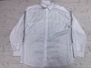 グロースバイグレイル Growth by Grail しまむら AVAIL バックプリント有 ハイ・ストリート 長袖シャツ メンズ L 白