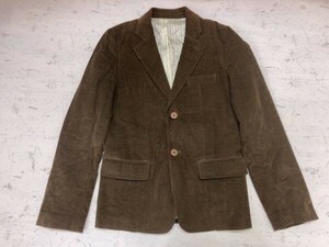 Arpace A.P.C Old Retro Trad Trad Trad Corduroy Tasted Advence Jupet Men's 2 кнопки общая подкладка xs brown