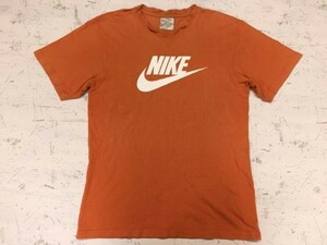 ナイキ NIKE 半袖Tシャツ キッズ ストリート スポーツ 良カラー ビッグロゴ L オレンジ