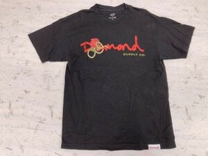 ダイアモンド Diamond ストリート ヒップホップ HIPHOP 半袖Tシャツ カットソーメンズ M 黒