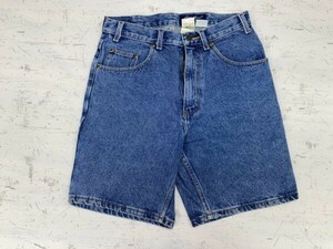 エディーバウアー Eddie Bauer DENIM オールド アメカジ 90s 古着 ショート ハーフ デニムパンツ ジーンズ メンズ ジップフライ 30 青